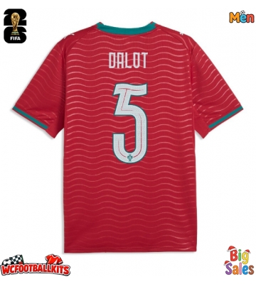 Portugal Diogo Dalot #5 Replica Home Stadium Shirt World Cup 2026 Short Sleeve